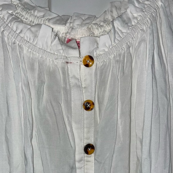 Kate Spade New York Off The Shoulder White Swim Romper - Picture 10 of 16